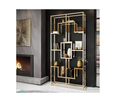 ETAGERE RICHMONT PIED GOLD TRANSPARENT