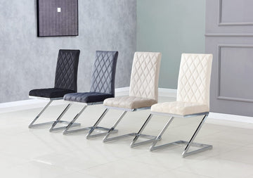 CHAISE COCOMAT MATELASSEE VELOURS ANTHRACITE