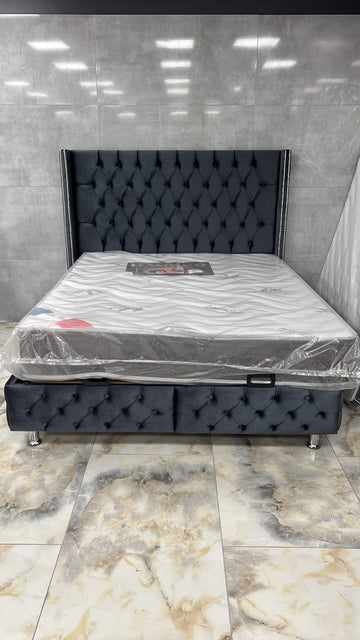 LIT COFFRE BOX CLOUTE ANTHRACITE