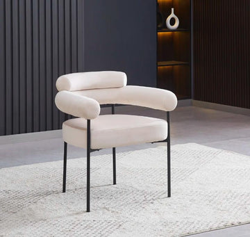 CHAISE BULLE AVEC ACCOUDOIRS
