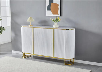BUFFET ESMEE DORE MARBLE BLANC