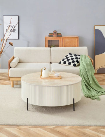 TABLE BASSE RUBY PIED BEIGE