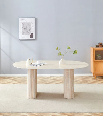 TABLE A MANGER ROXY PIED EFFET
