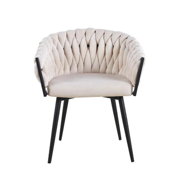 CHAISE AVEC ACCOUDOIR TRESSEE