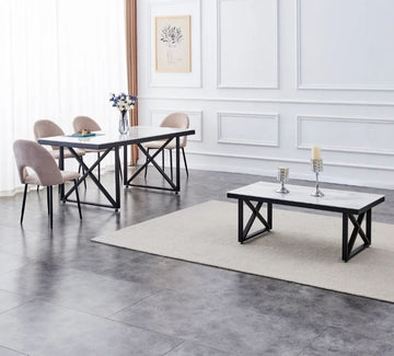 TABLE EXTENSIBLE A RALLONGE BIANCA
