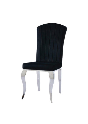CHAISE NINO VELOURS NOIR