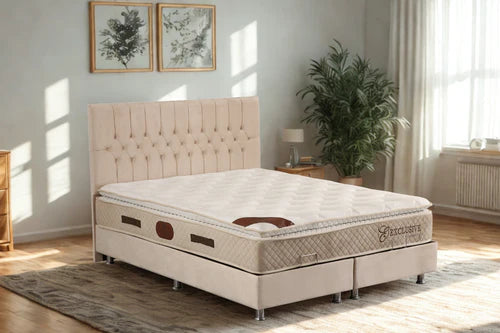 HUGO BEIGE Storage Bed - Velvet
