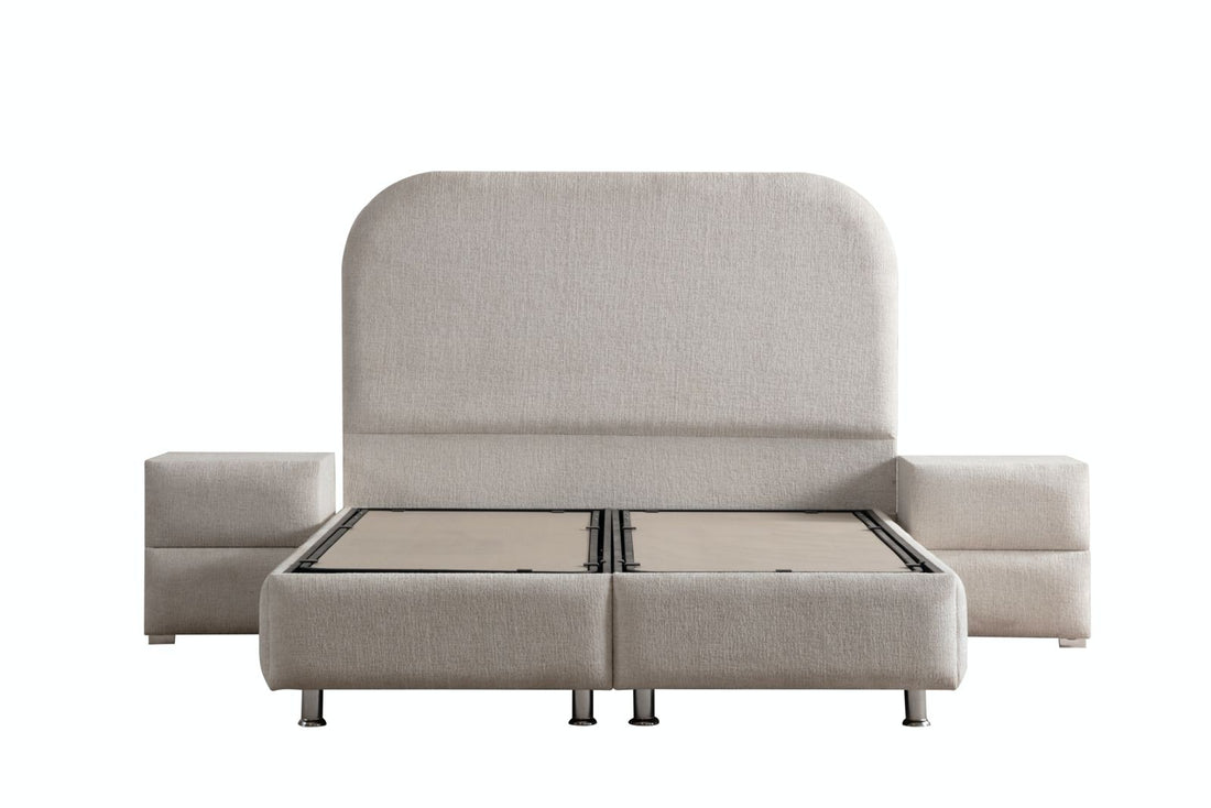 Lit Coffre JADE BLANC CASSE - Chenille