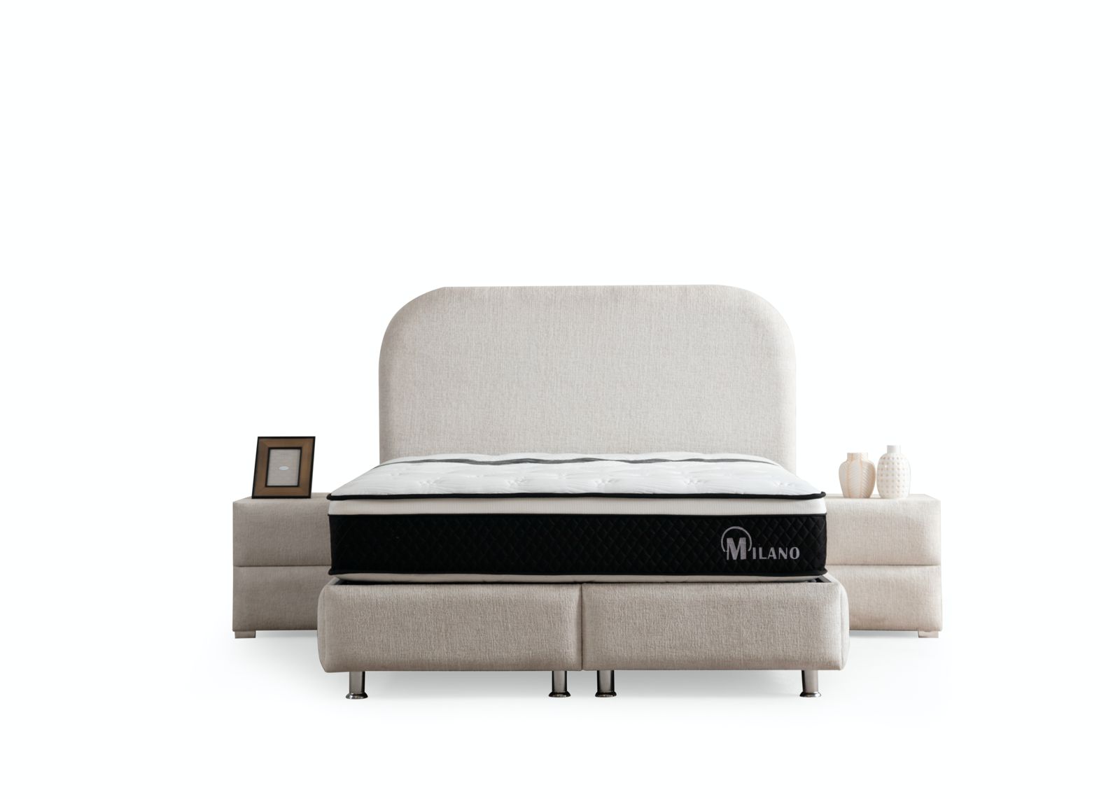 Lit Coffre JADE BLANC CASSE - Chenille