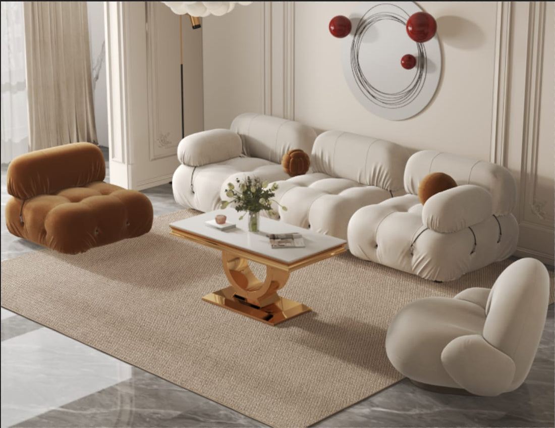 TABLE BASSE INVICTUS GOLD BLANC DE BLANC