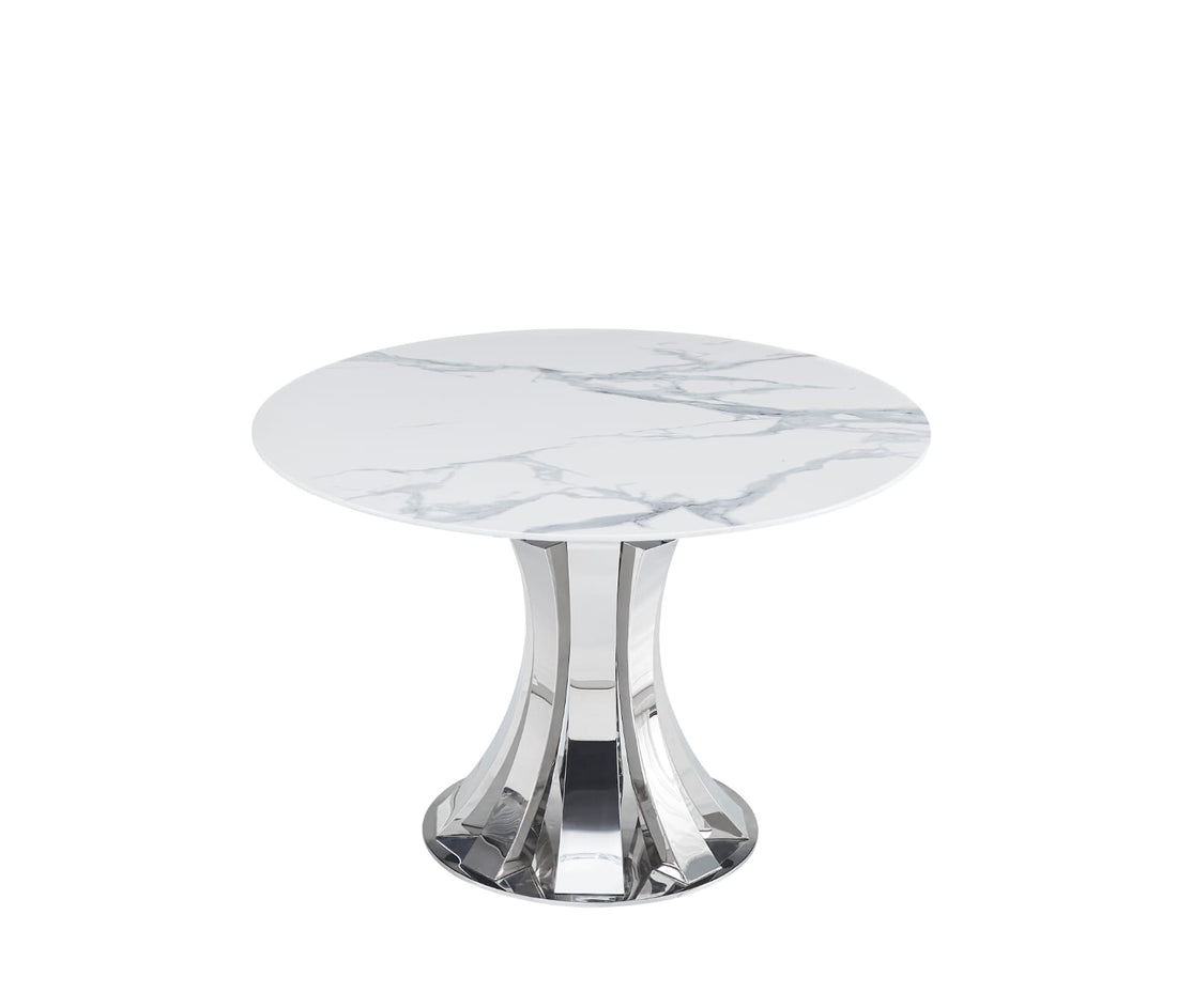 Table à Manger Ronde JUDITH CHROME