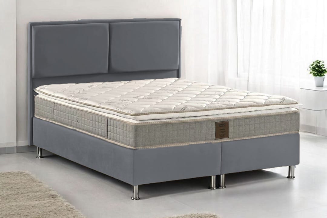 Lit Coffre LONDRES Taupe