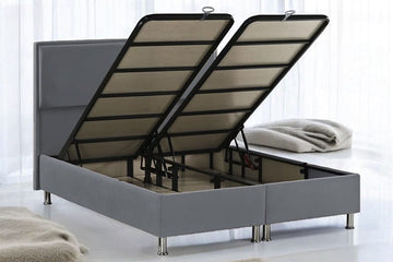 Lit Coffre LONDRES Taupe