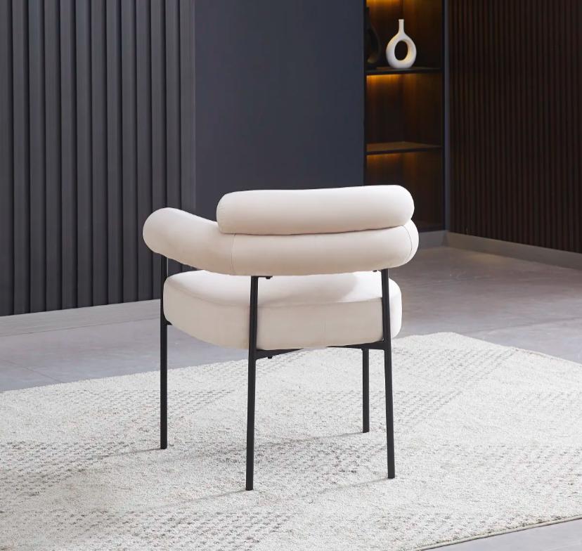 CHAISE BULLE AVEC ACCOUDOIRS