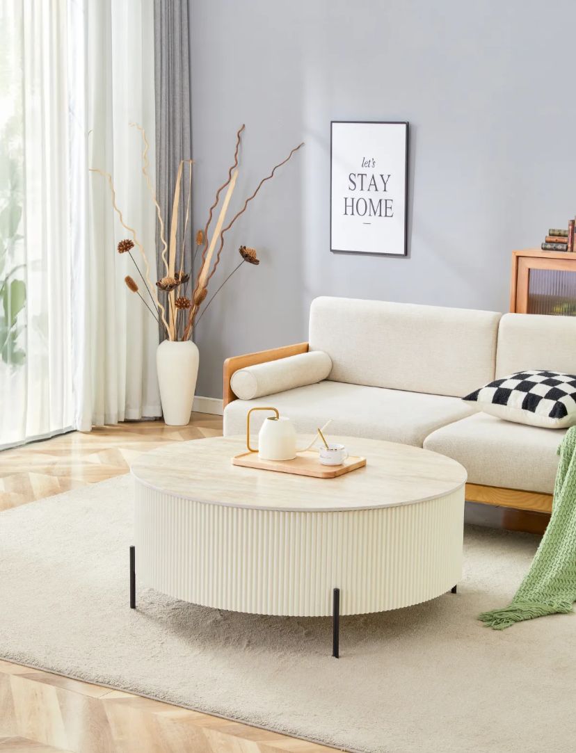 TABLE BASSE RUBY PIED BEIGE