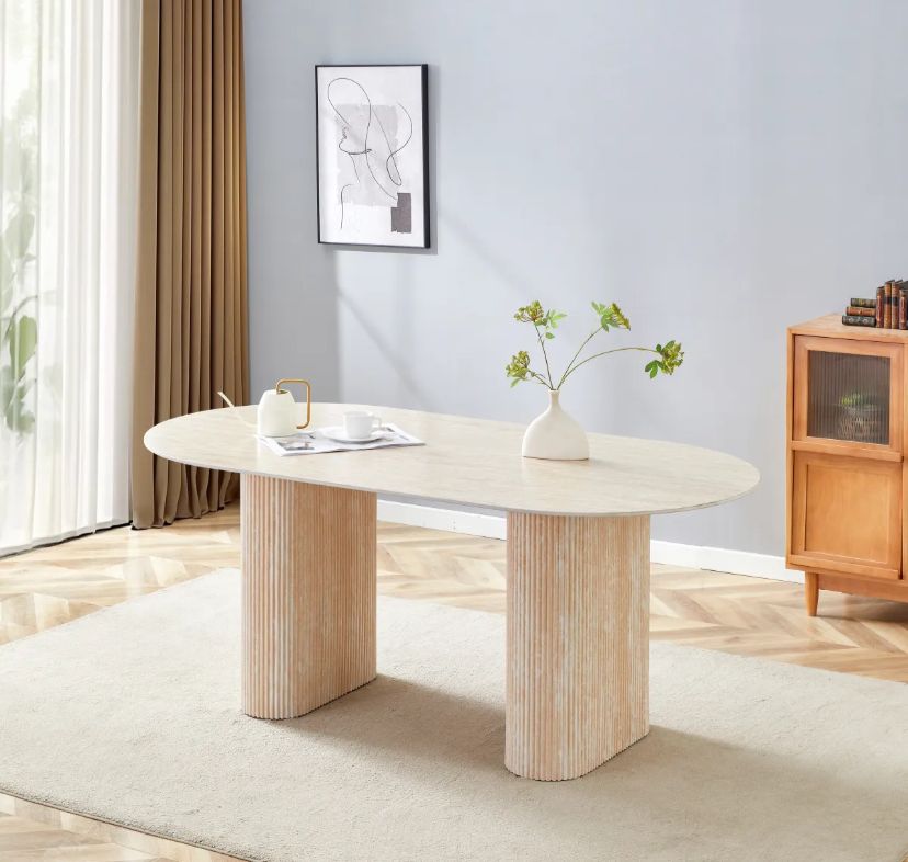 TABLE A MANGER ROXY PIED EFFET