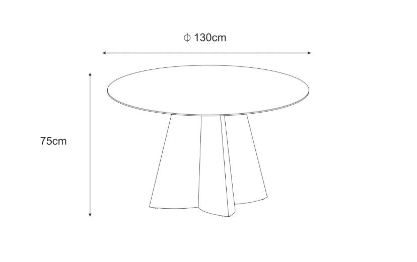 TABLE CAPUCINE GOLD MARBRE BLANC