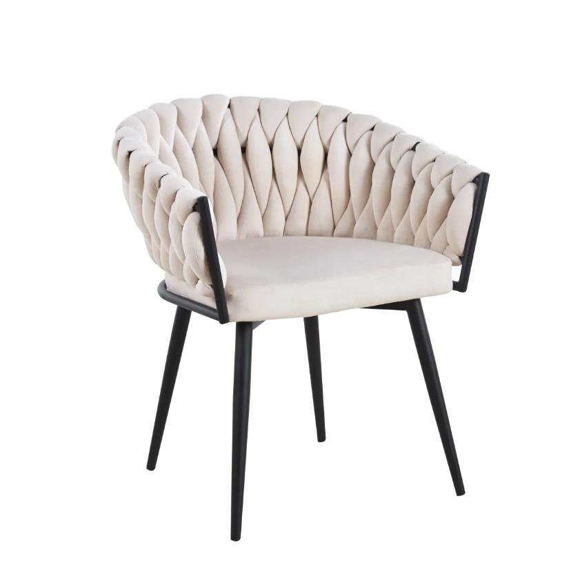 CHAISE AVEC ACCOUDOIR TRESSEE