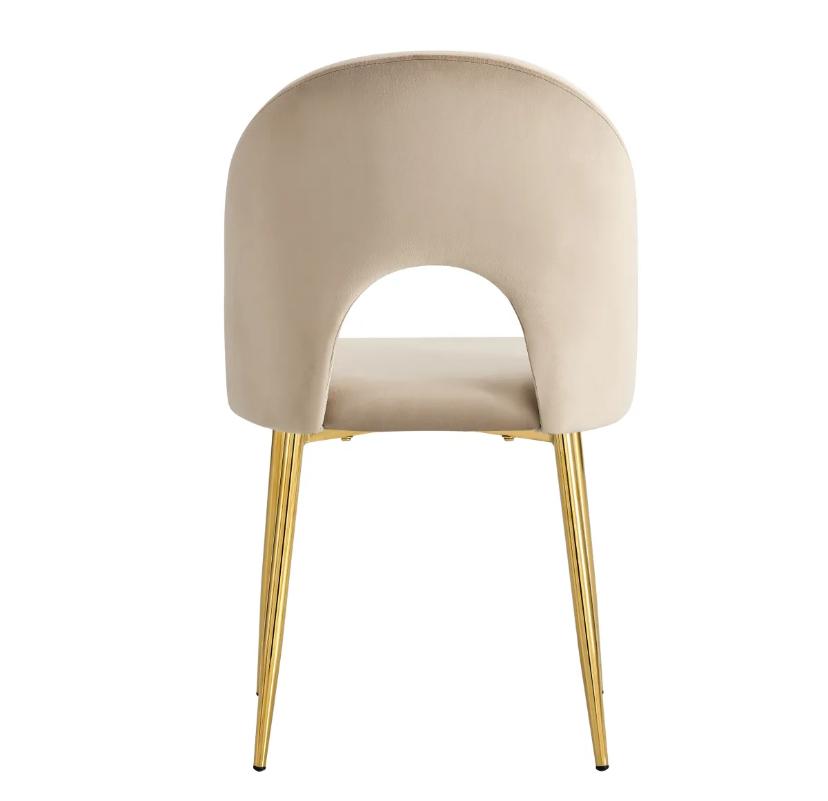 CHAISE TEDDY TAUPE PIED GOLD