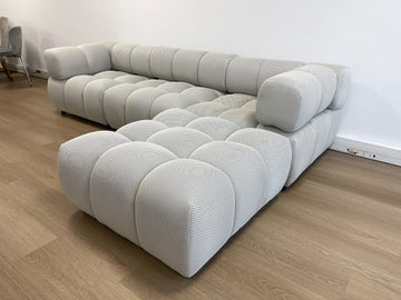 CANAPE RITZ MODULABLE TISSUS 3D BEIGE