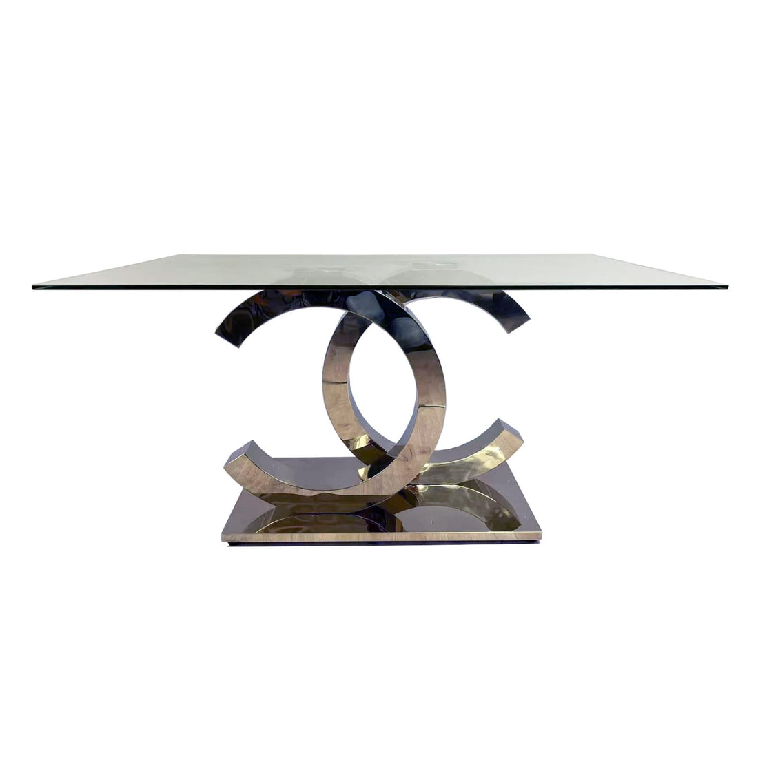 Table CC2 Transparent Argenté