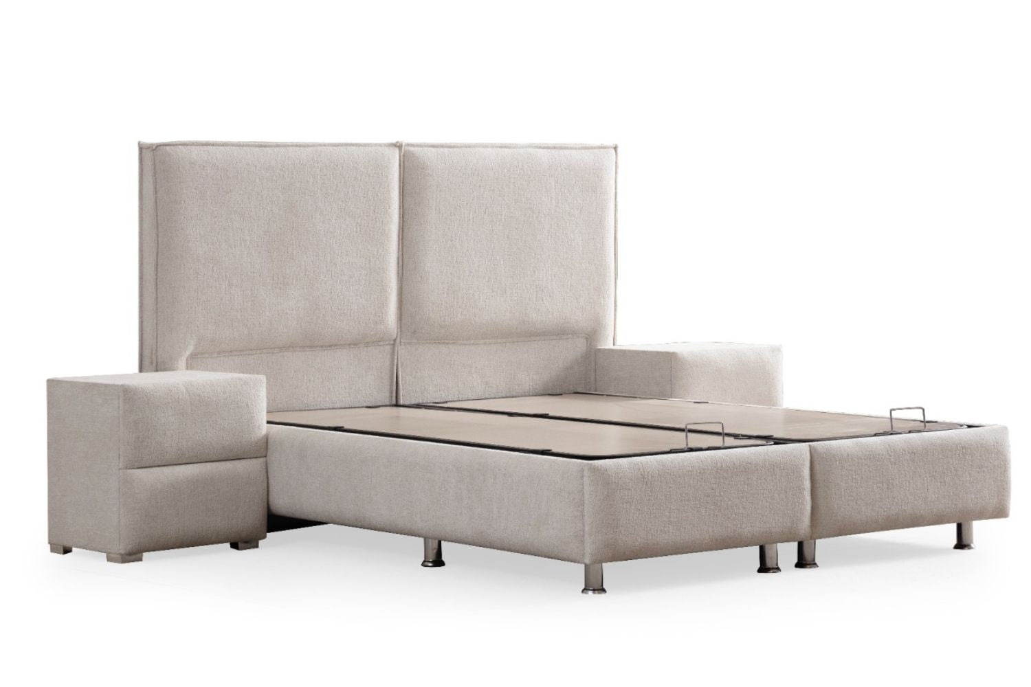 Lit Coffre MAYA BLANC CASSE - Chenille - Image 7