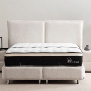 Lit Coffre MAYA BLANC CASSE - Chenille
