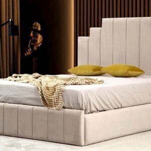 Cadre De Lit NATURA BEIGE - Velours