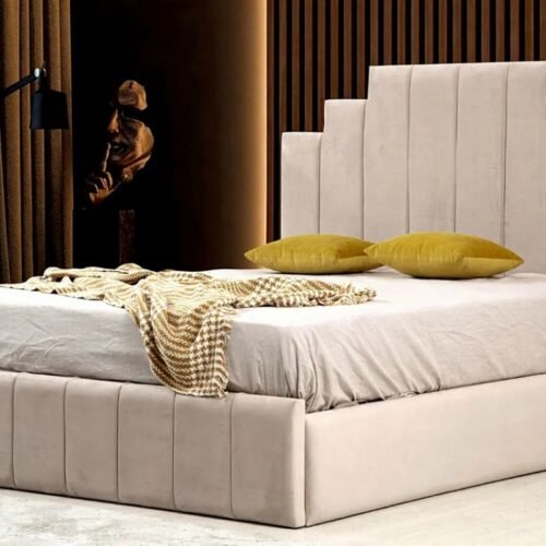 Cadre De Lit NATURA BEIGE - Velours