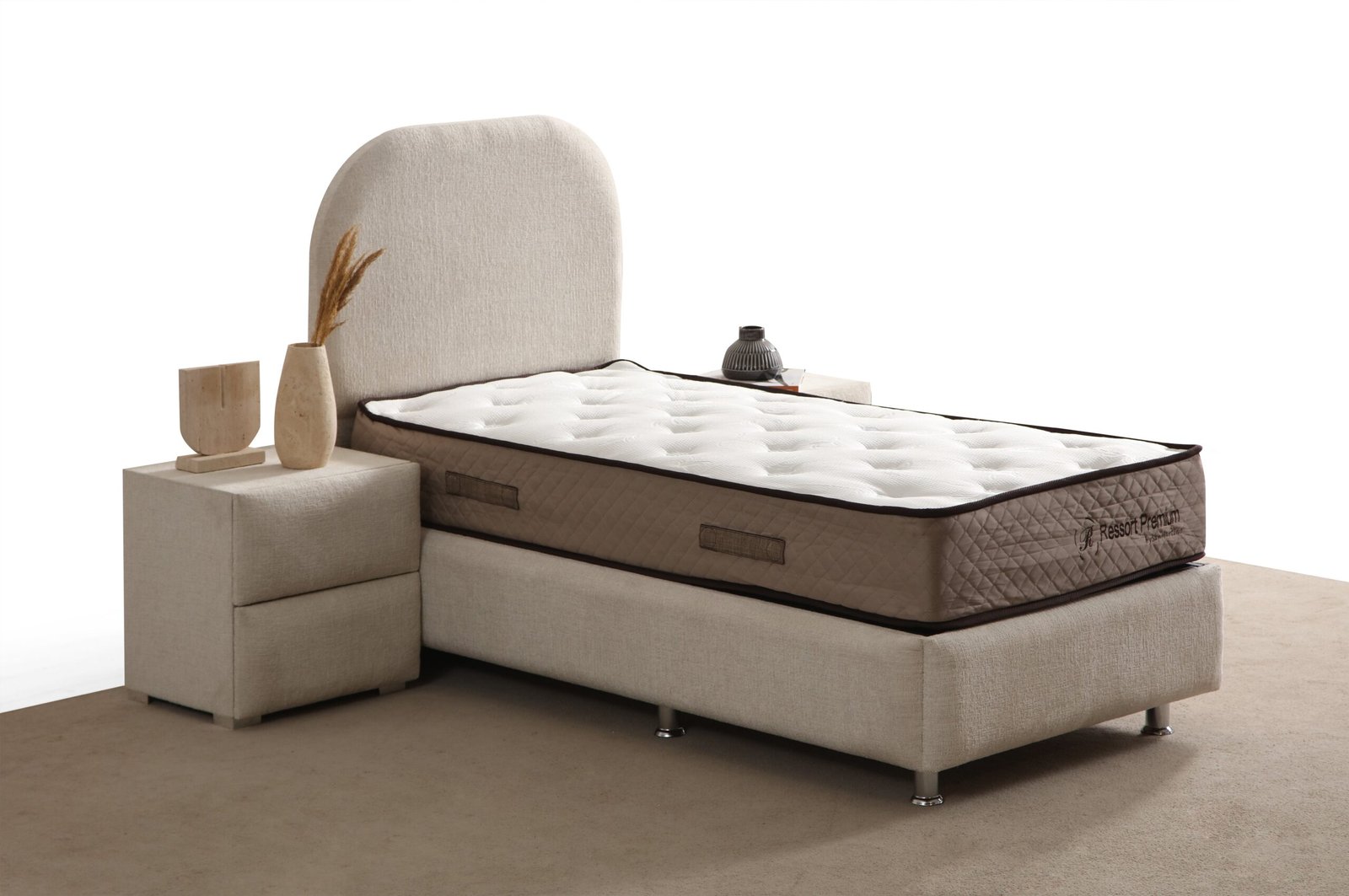 Lit Coffre Enfant JADE BLANC CASSE - CHENILLE - Image 5