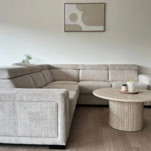 Canapé Karola Tissu Marbella Crème