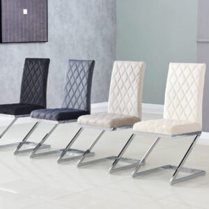 CHAISE COCOMAT MATELASSEE VELOURS ANTHRACITE