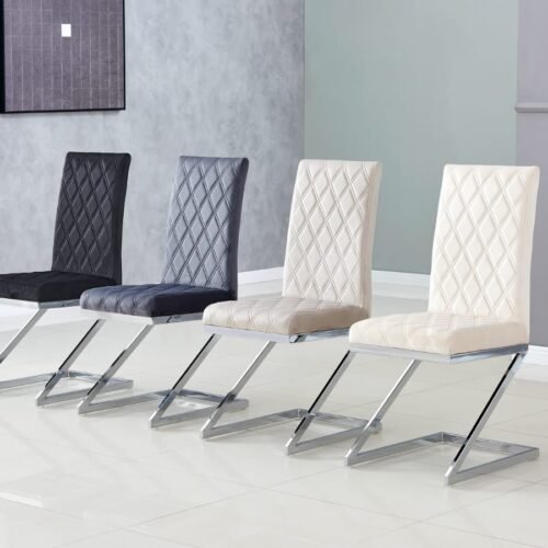 CHAISE COCOMAT MATELASSEE VELOURS ANTHRACITE