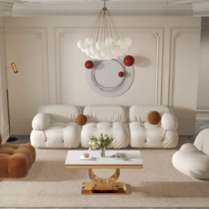 TABLE BASSE INVICTUS GOLD BLANC DE BLANC