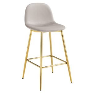 TABOURET DE BAR SCANDINAVE PIED GOLD