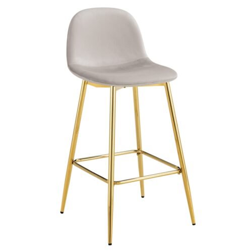TABOURET DE BAR SCANDINAVE PIED GOLD