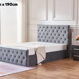 LIT COFFRE VICTORIA CAPITONNE