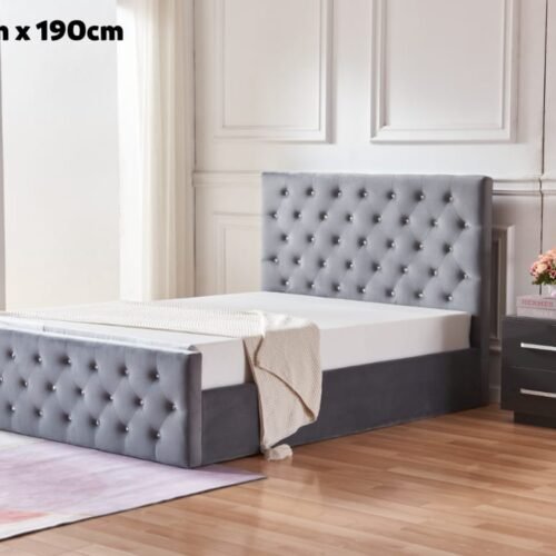 Lit coffre victoria capitonne