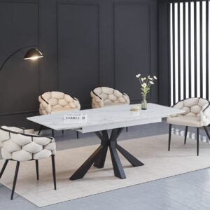 TABLE EXTENSIBLE A RALLONGE BIANCA