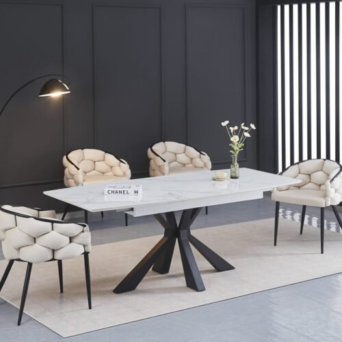 TABLE EXTENSIBLE A RALLONGE BIANCA