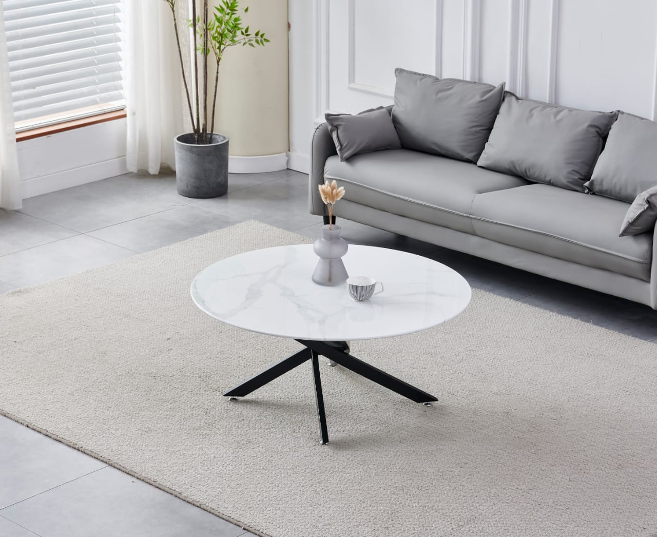 TABLE BASSE OLIVIA PIED NOIR - Image 2