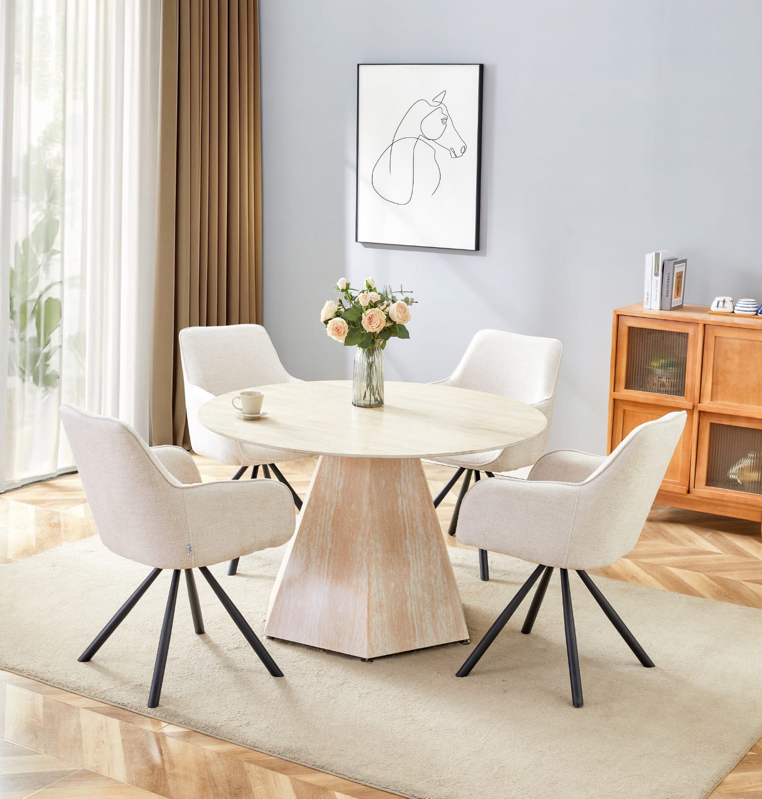 Table à Manger Ronde SOLAL - Image 2