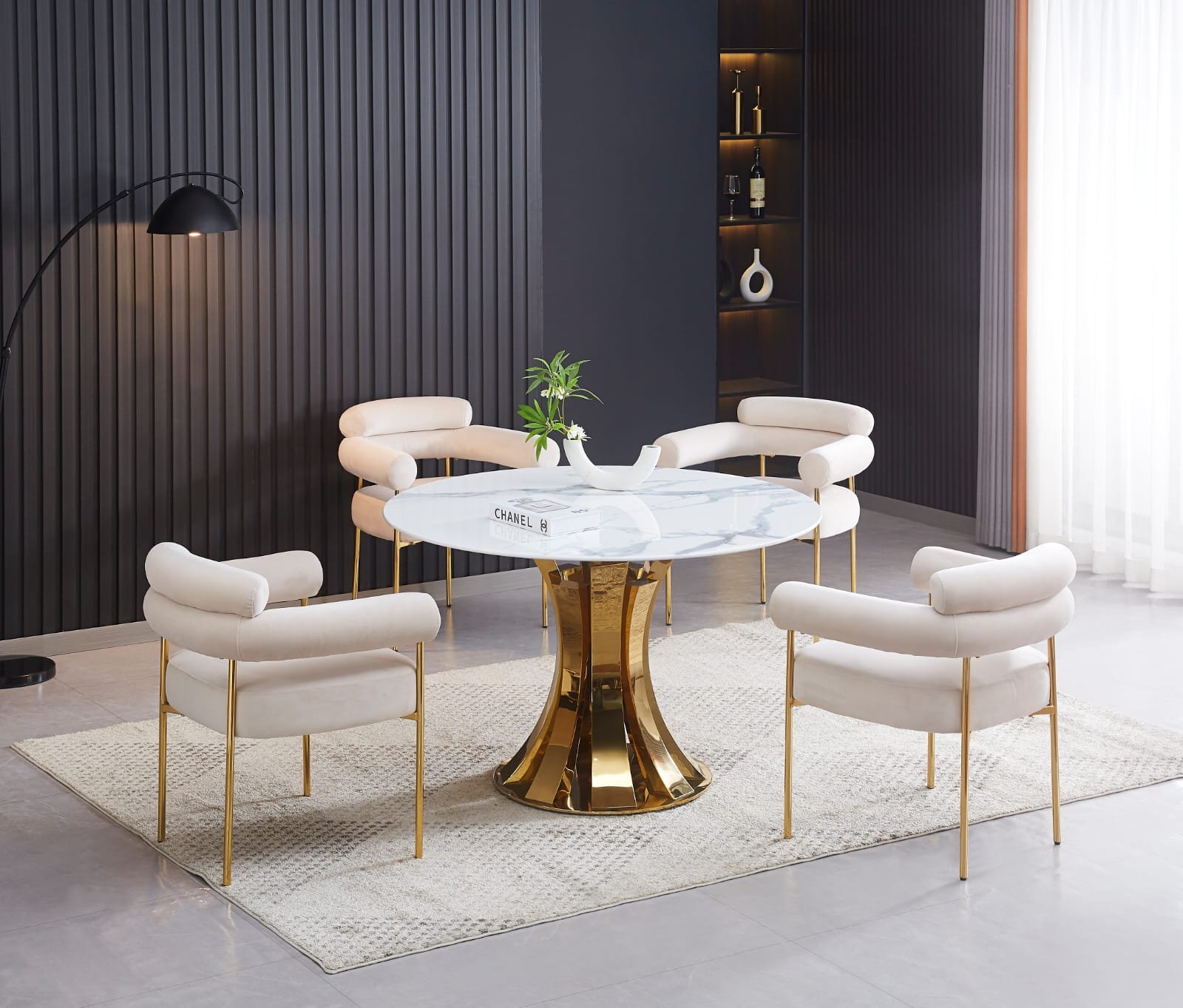 Table à Manger Ronde JUDITH GOLD