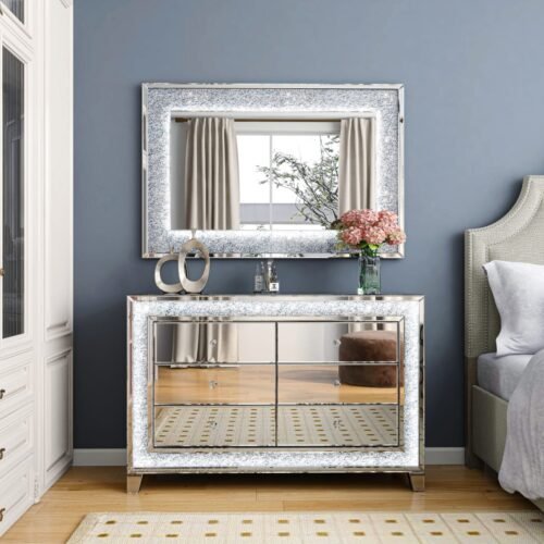COMMODE MIROIR ET LED