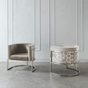 FAUTEUIL ALVÉOLES MOKA