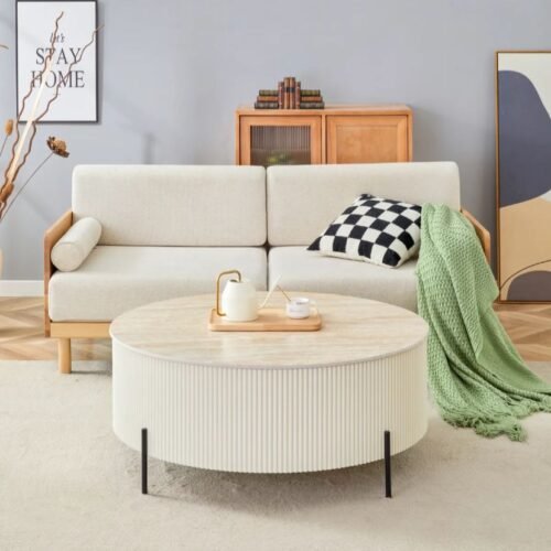 TABLE BASSE RUBY PIED BEIGE