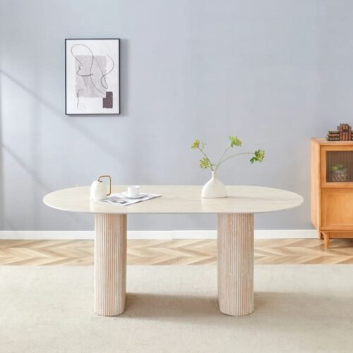 TABLE A MANGER ROXY PIED EFFET