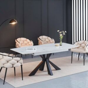 TABLE EXTENSIBLE A RALLONGE BIANCA