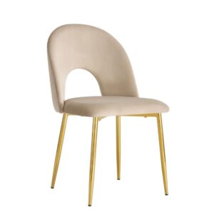 CHAISE TEDDY TAUPE PIED GOLD