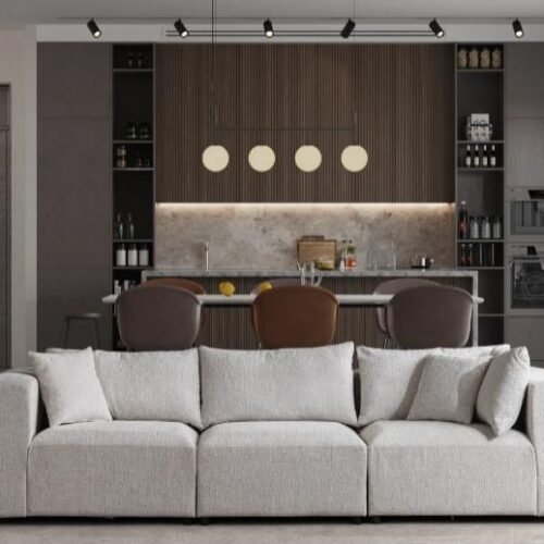 Canapé Modulable Azra Chenille